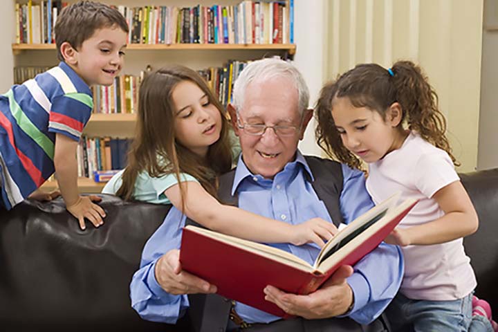 story time with grandpa