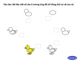 Xác định thứ tự vẽ vịt 1